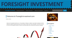 Desktop Screenshot of foresight-investment.com